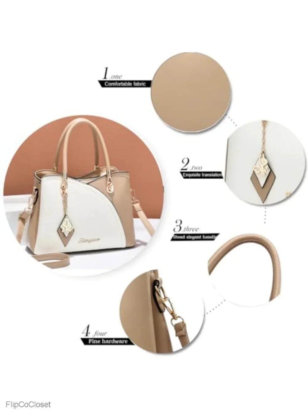 Faux Leather Satchel Tote Bag Top Handle Shoulder Handbag for Women